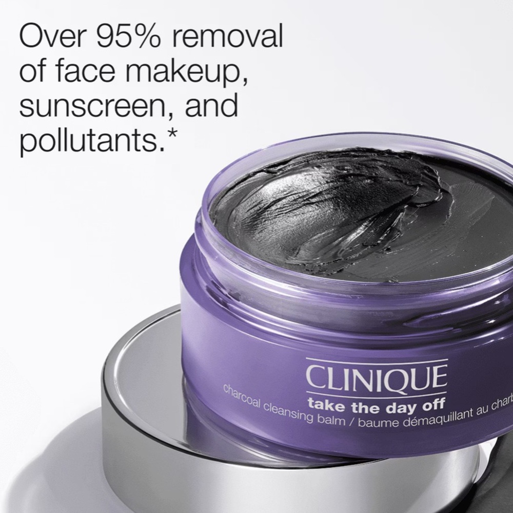 NWT Clinique Take The Day Off Charcoal Cleansing Balm Makeup Remover 0.5oz/15ml